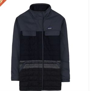 LIKE New: Patagonia Out Yonder Jacket.  BLUE w/grey and navy  stripes. SZ XL